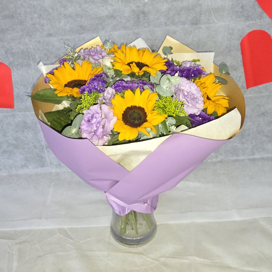 חמניות בסגול